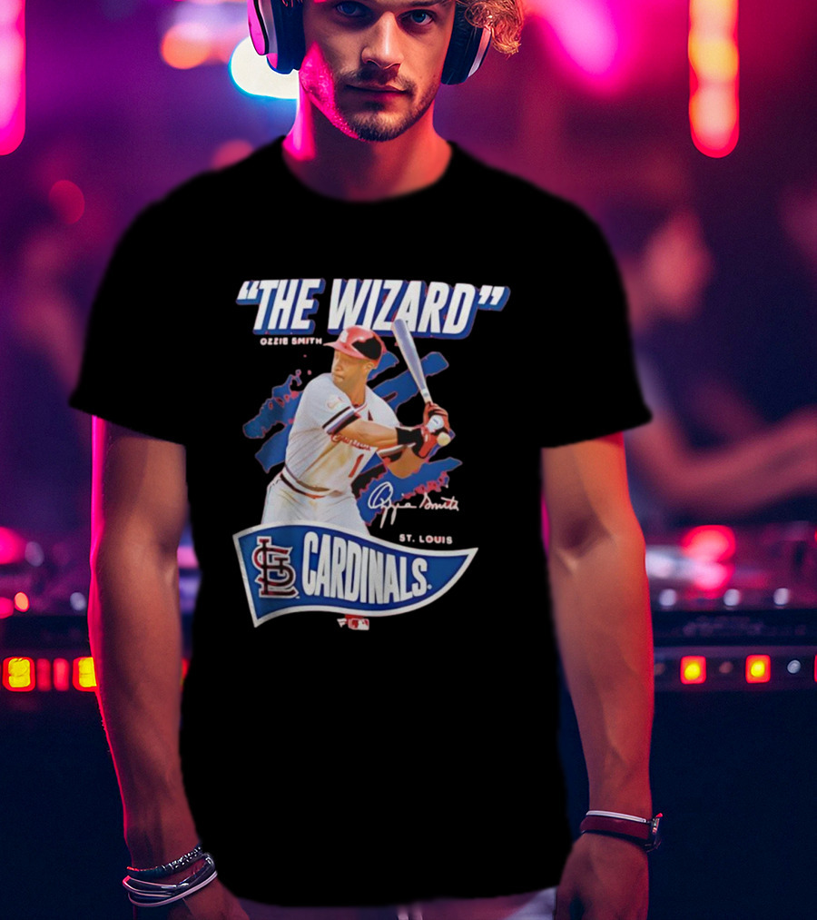 The Wizard Ozzie Smith St. Louis Cardinals Signature T-Shirt