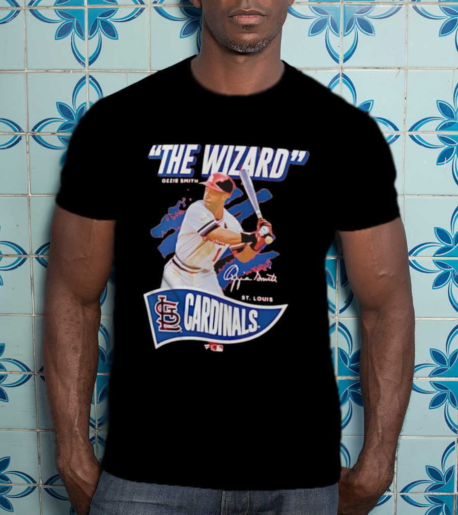The Wizard Ozzie Smith St. Louis Cardinals Signature T-Shirt