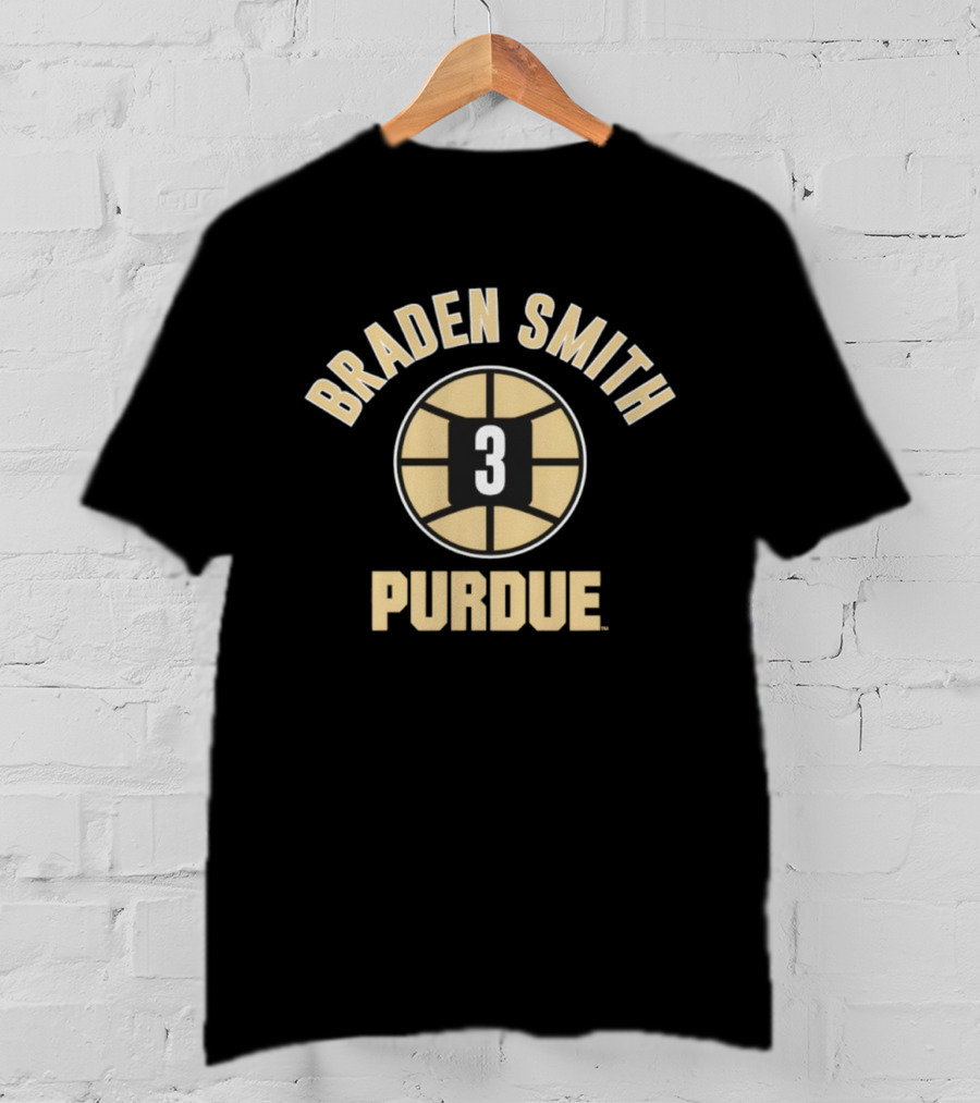 Braden Smith Purdue Basketball Number 3 T-Shirt