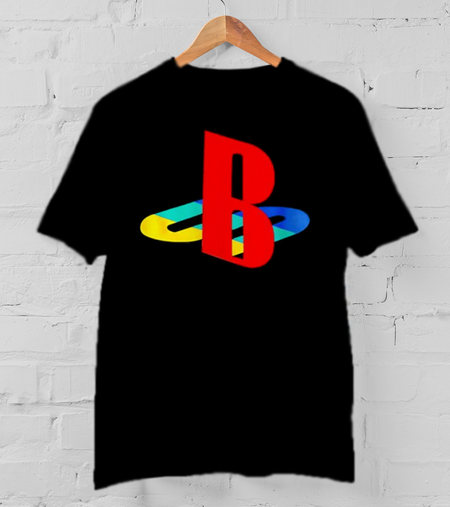 The StepBros 3 Deluxe Edition PlayStation Inspired B Logo T-Shirt