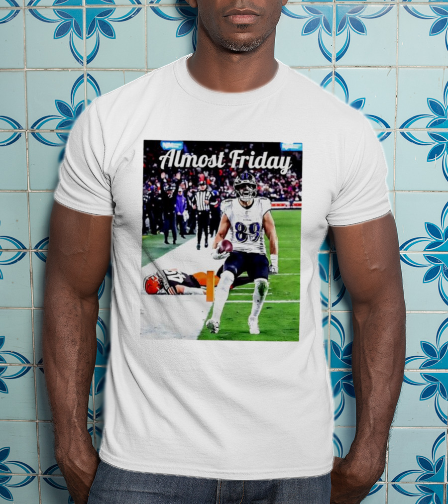 Almost Friday Mark Andrews Touchdown Celebration Ravens 89 T-Shirt