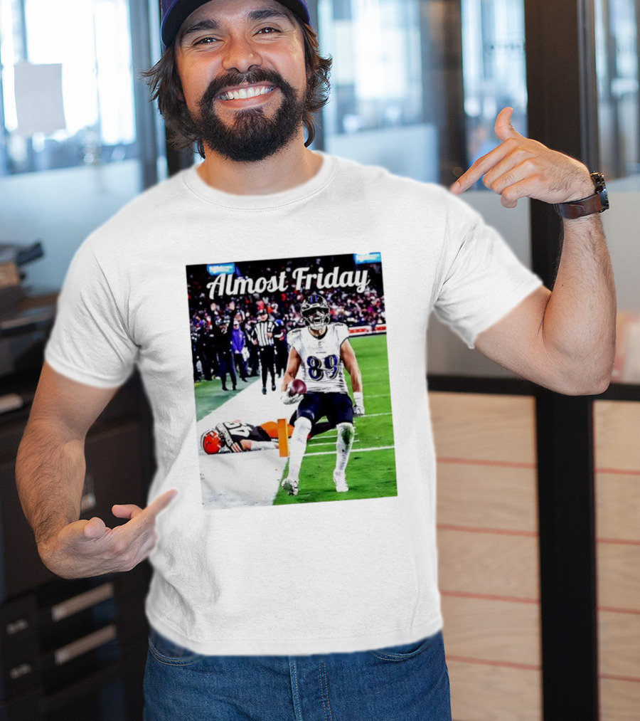 Almost Friday Mark Andrews Touchdown Celebration Ravens 89 T-Shirt