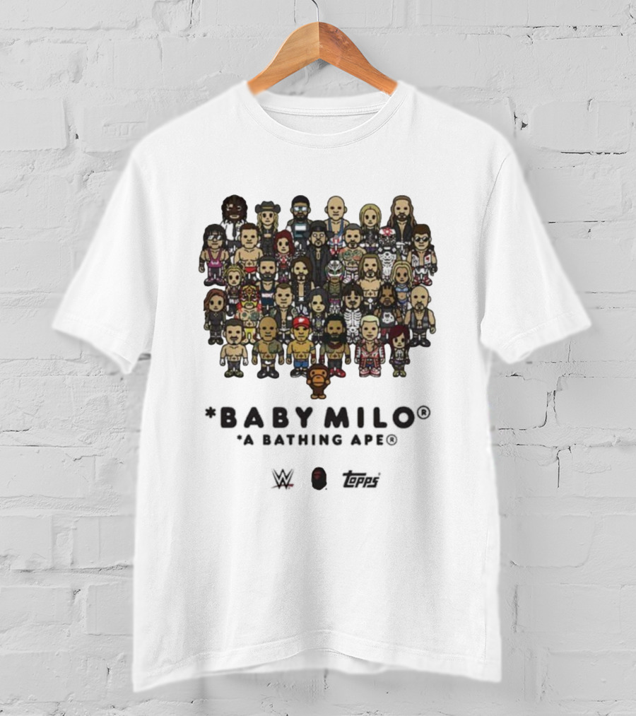BABY MILO A Bathing Ape WWE X BAPE X TOPPS WWE Survivor Series 2025 T-Shirt