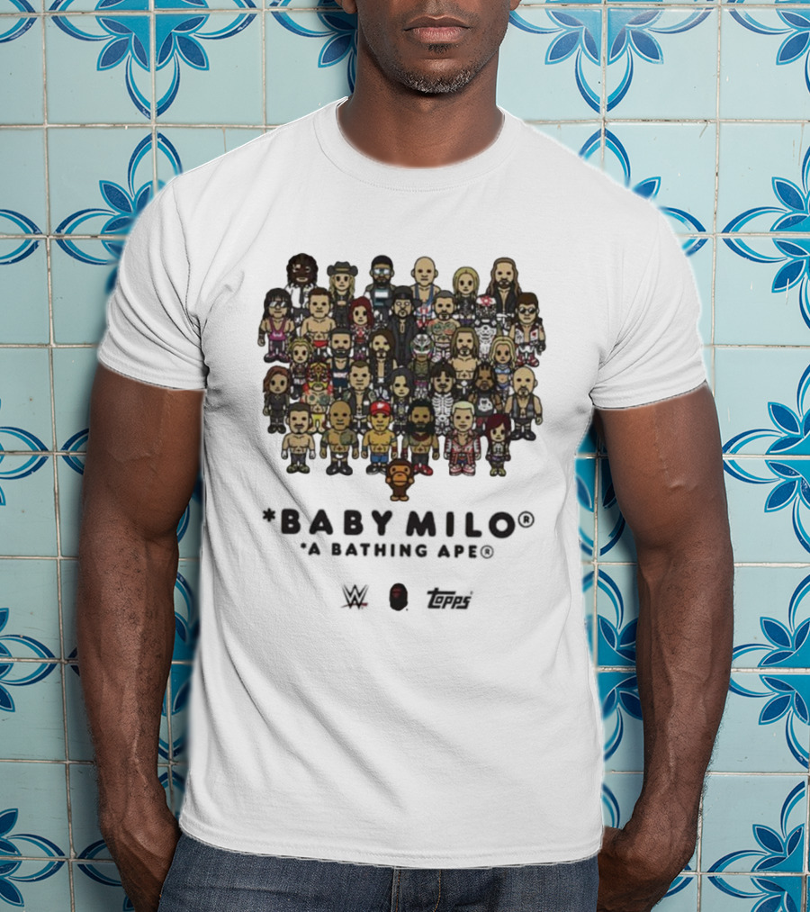 BABY MILO A Bathing Ape WWE X BAPE X TOPPS WWE Survivor Series 2025 T-Shirt