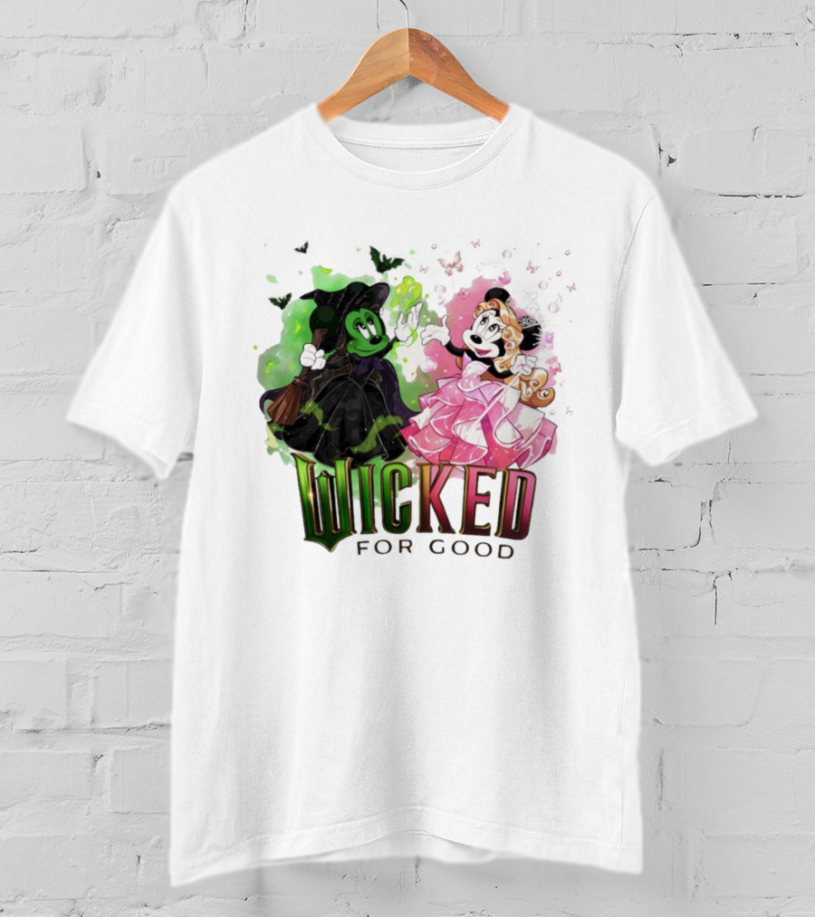 Wicked For Good Minnie Mouse Disney Mashup T-Shirt