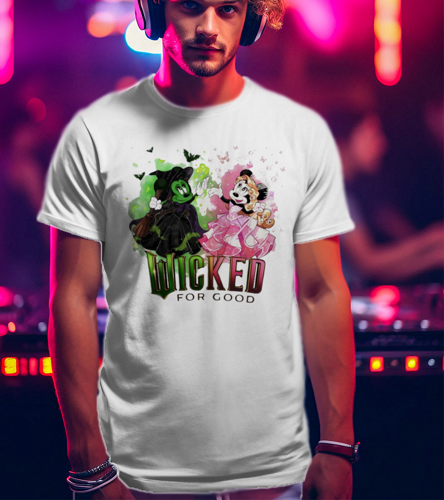 Wicked For Good Minnie Mouse Disney Mashup T-Shirt
