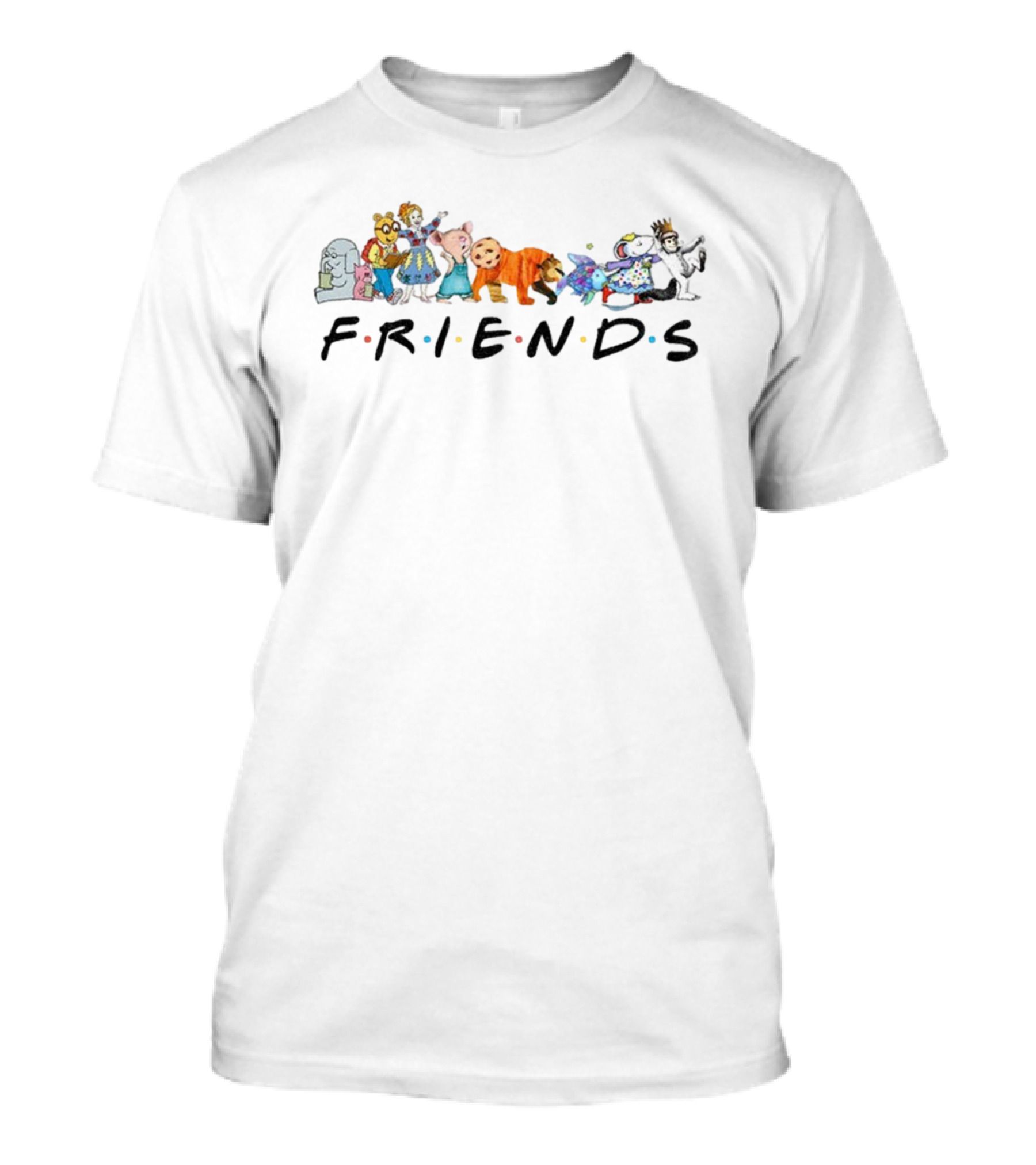 Friends Children's Book Characters I Still Read Kindergarten Teacher T-Shirt