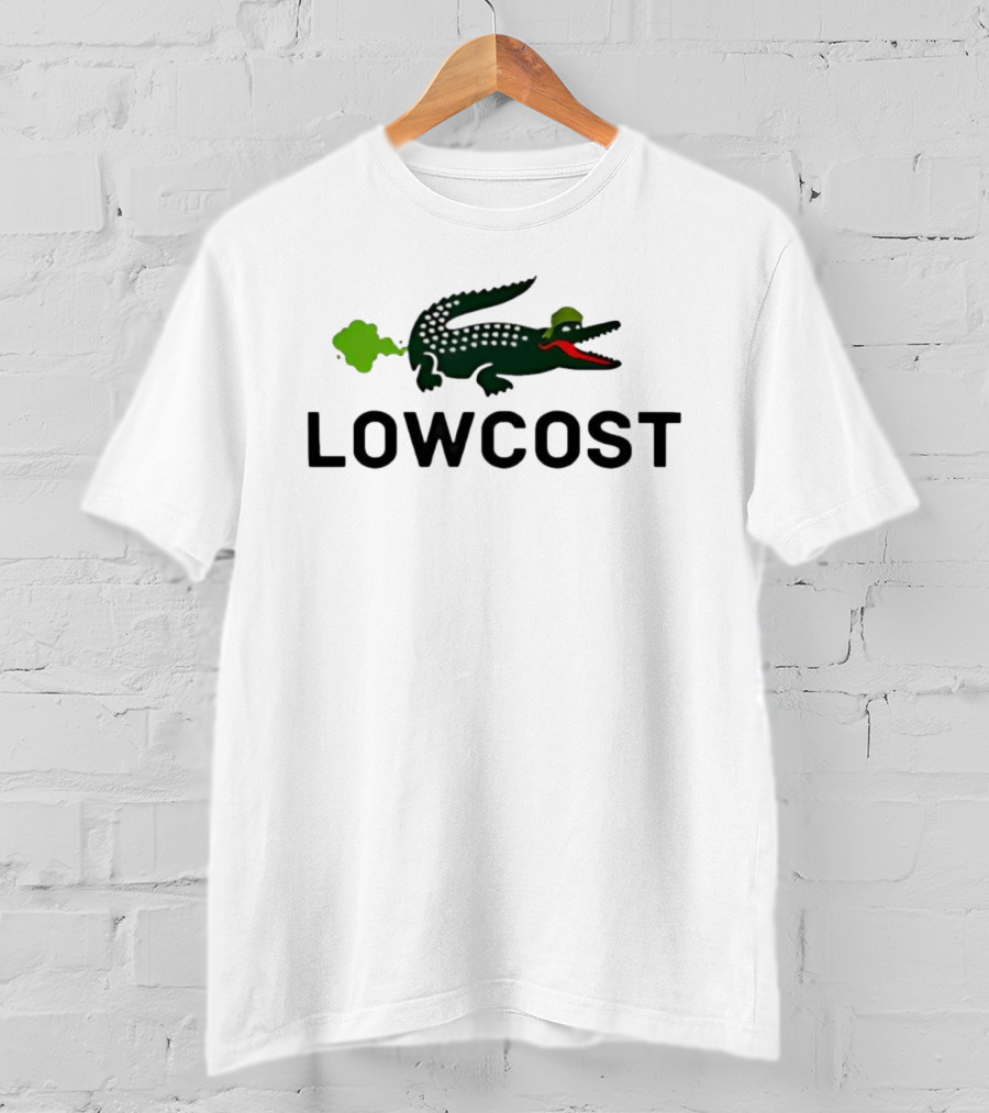 LOWCOST Crocodile With Green Puff And Red Mouth T-Shirt