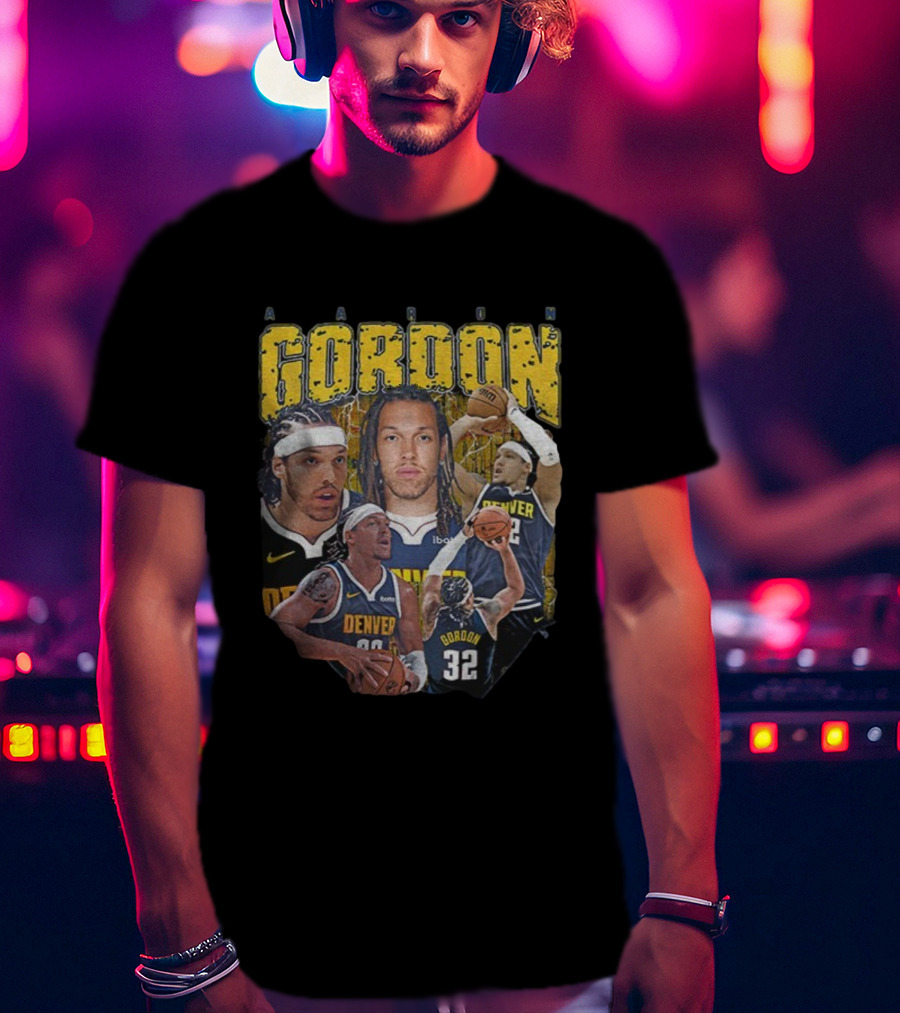 Aaron Gordon Denver Basketball MVP Highlights Plt என் 32 T-Shirt