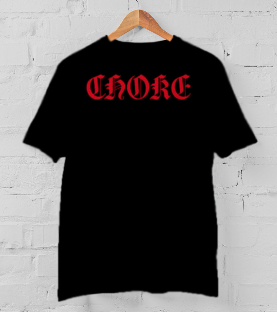 Bury Tomorrow Choke Red Gothic Font Statement T-Shirt
