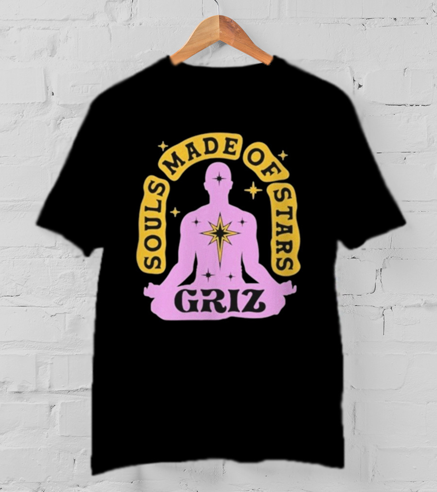 Griz Souls Made Of Stars Meditation Cosmic Design T-Shirt