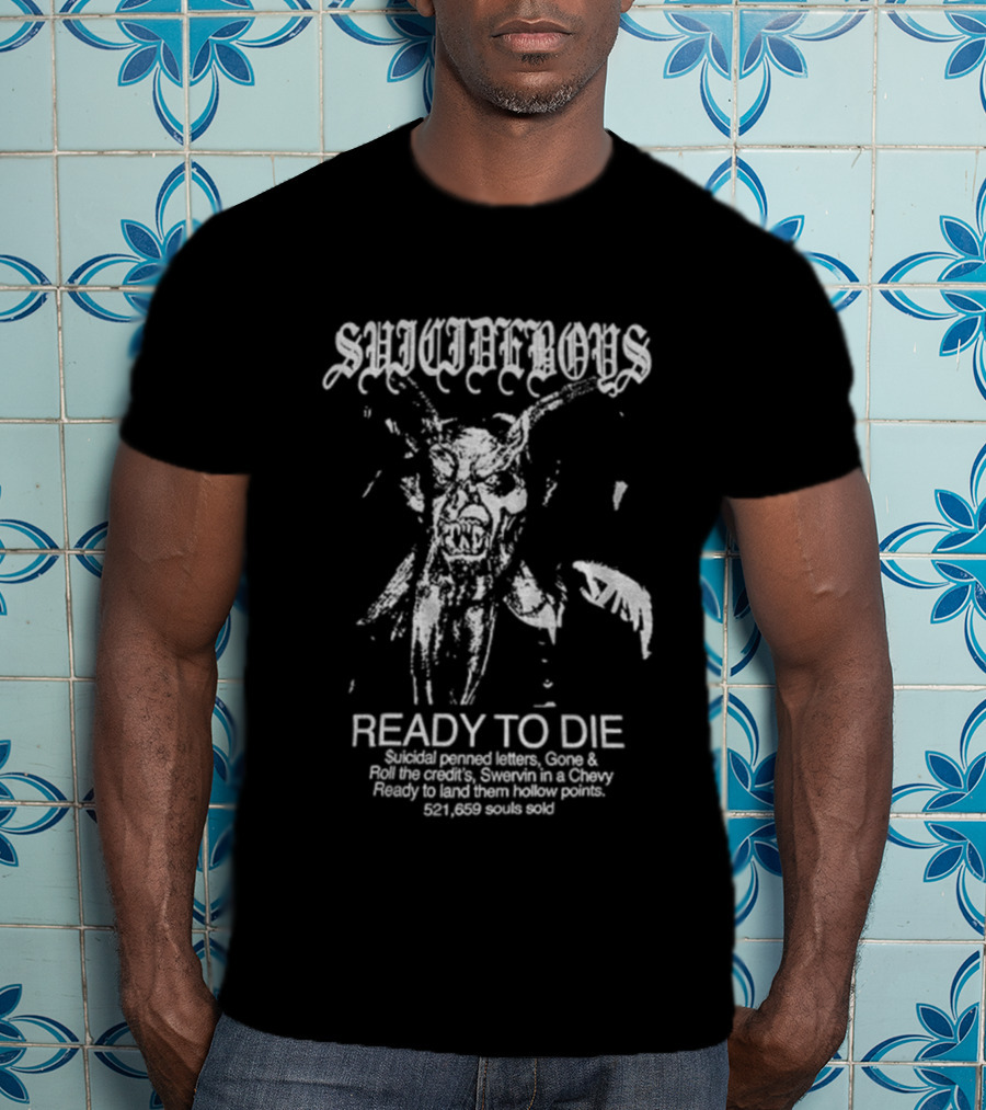 Suicideboys Ready To Die Swervin In A Chevy Hollow Points T-Shirt