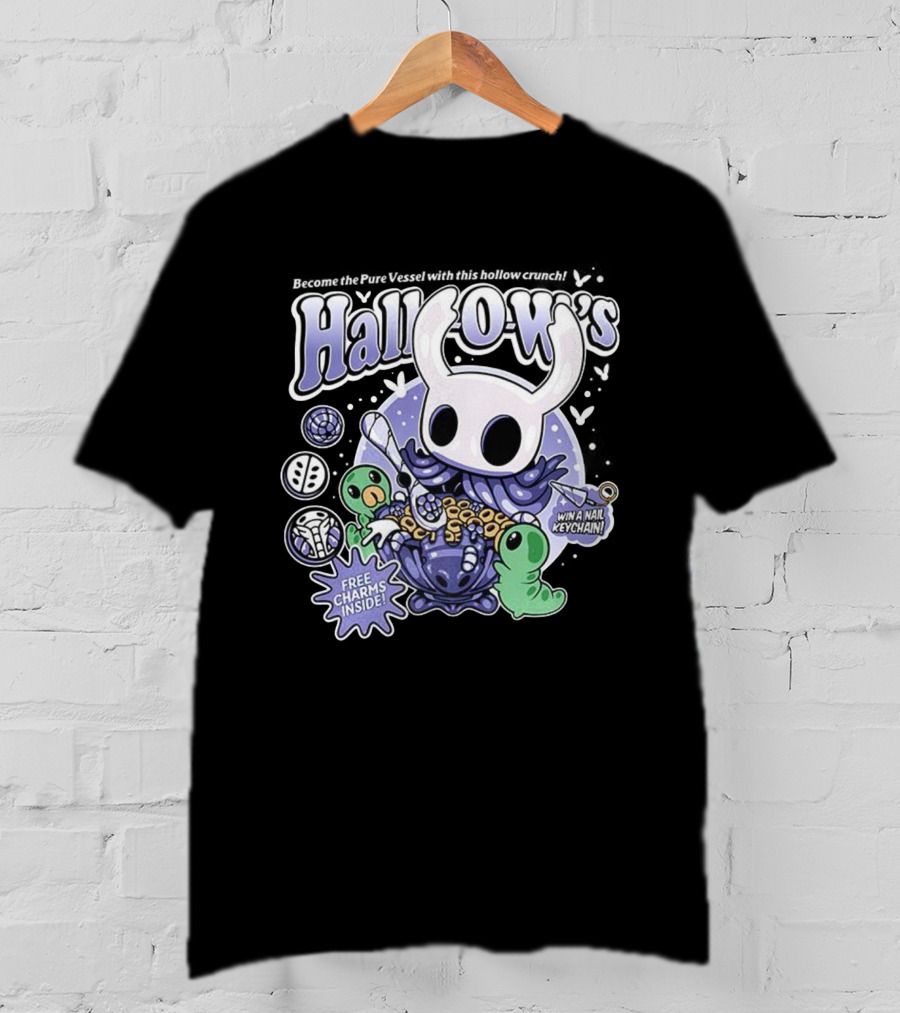 Hollow Knight Hallows Crunch Cereal Free Charms Win Nail Keychain T-Shirt