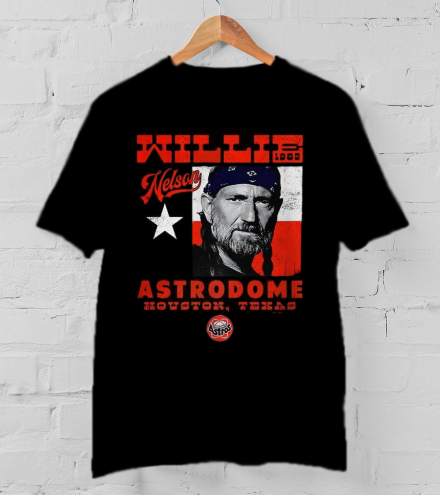Willie Nelson Astrodome Houston Astros Texas Legend T-Shirt