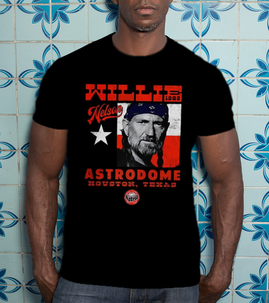 Willie Nelson Astrodome Houston Astros Texas Legend T-Shirt