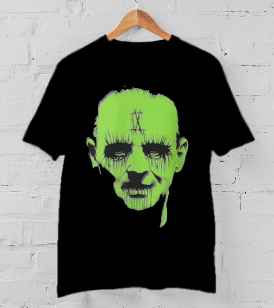 Ice Nine Kills Don't You Dare Say Art Is Dead Pop Up Tour Frankfurt December 6 2025 Green Horror Face T-Shirt