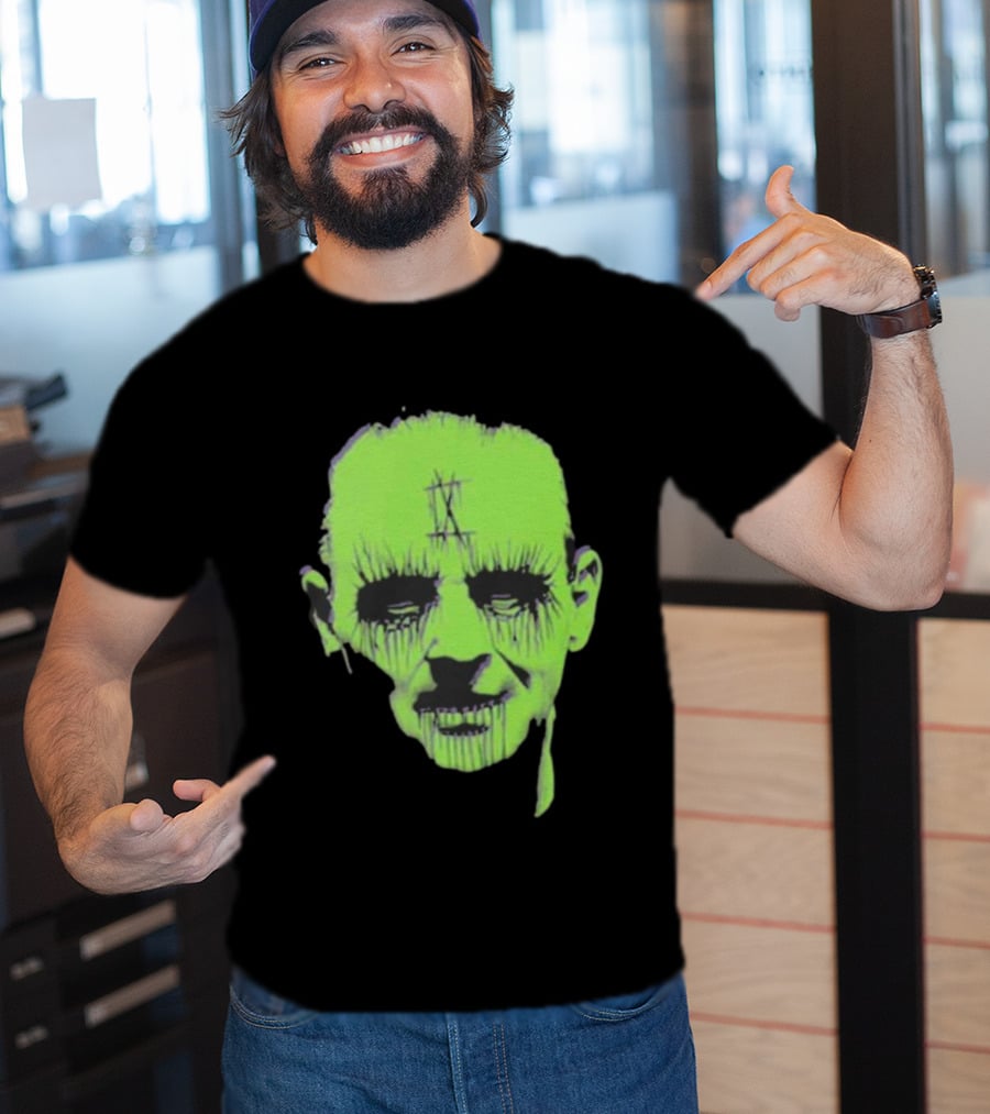 Ice Nine Kills Don't You Dare Say Art Is Dead Pop Up Tour Frankfurt December 6 2025 Green Horror Face T-Shirt