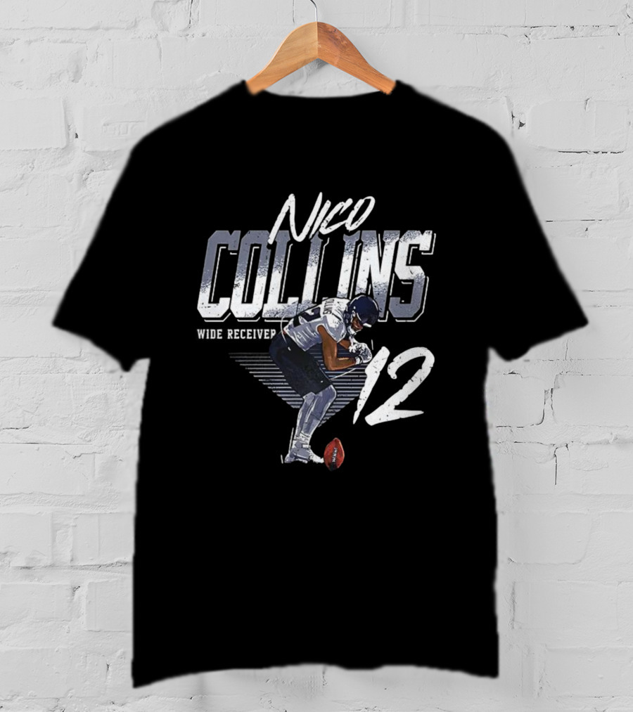 Nico Collins Number 12 Houston Football Wide Receiver T-Shirt