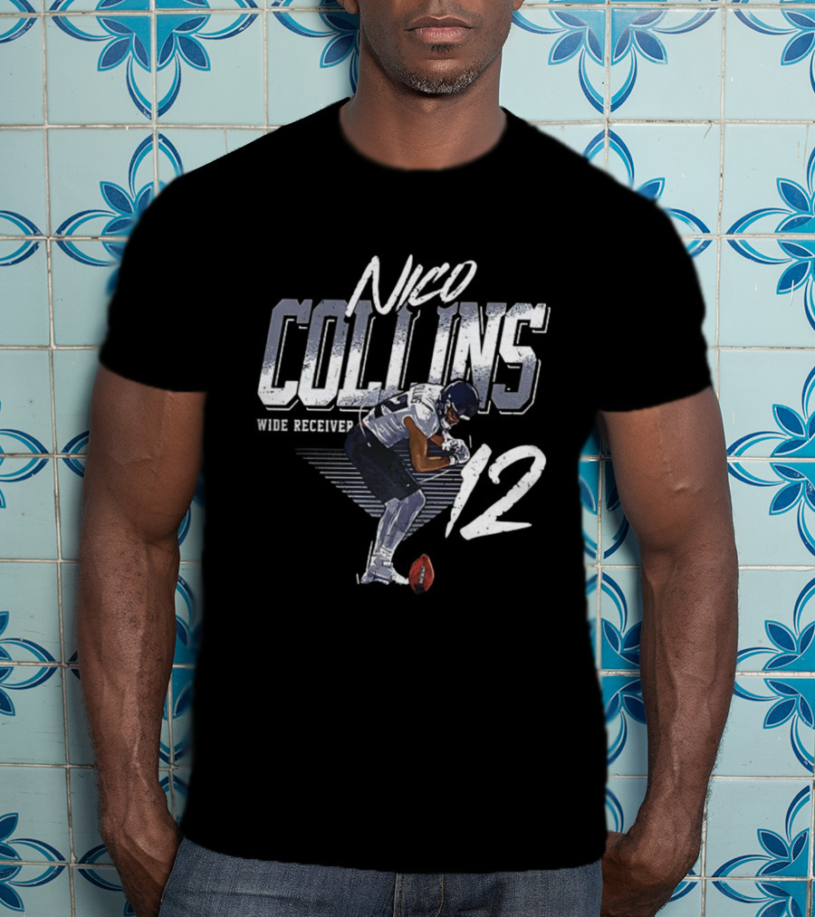 Nico Collins Number 12 Houston Football Wide Receiver T-Shirt