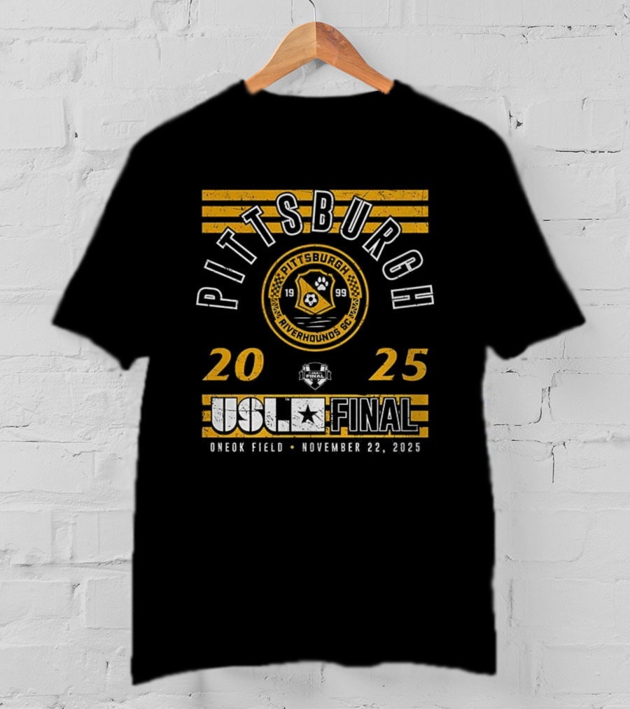 Pittsburgh Riverhounds SC 2025 USL Championship Final Highmark Stadium November 9 T-Shirt