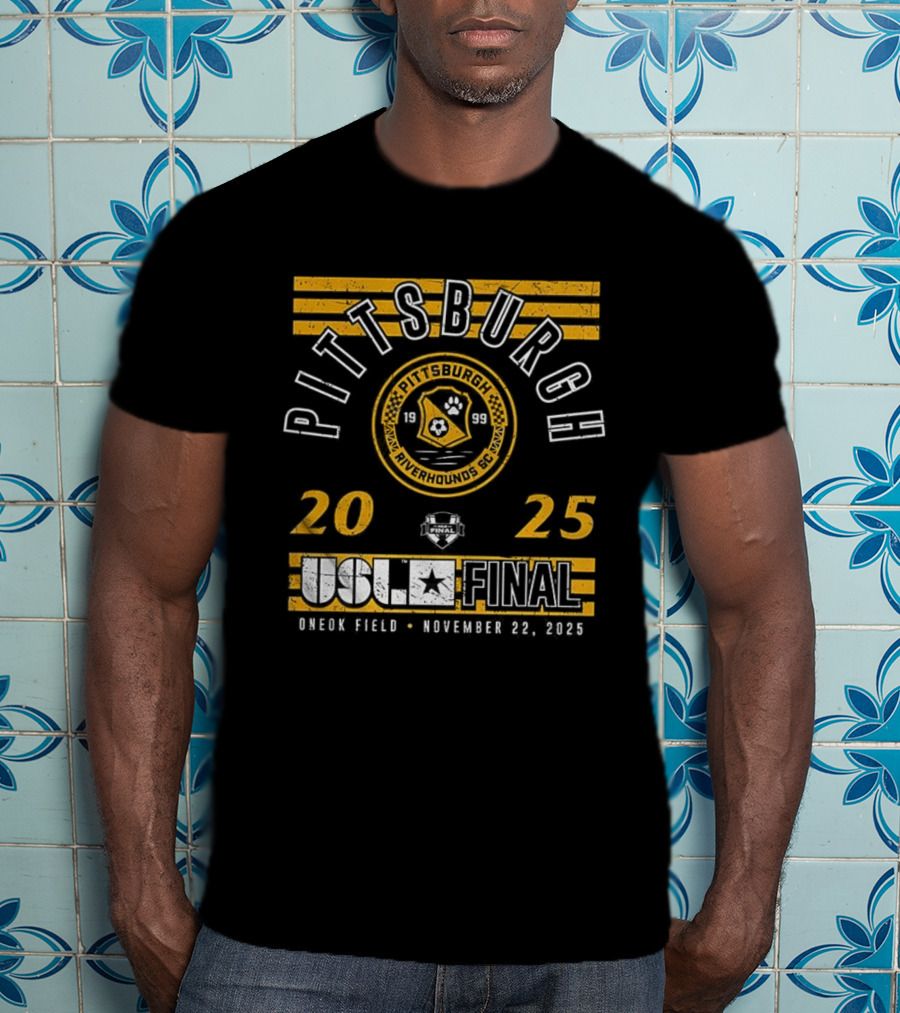 Pittsburgh Riverhounds SC 2025 USL Championship Final Highmark Stadium November 9 T-Shirt