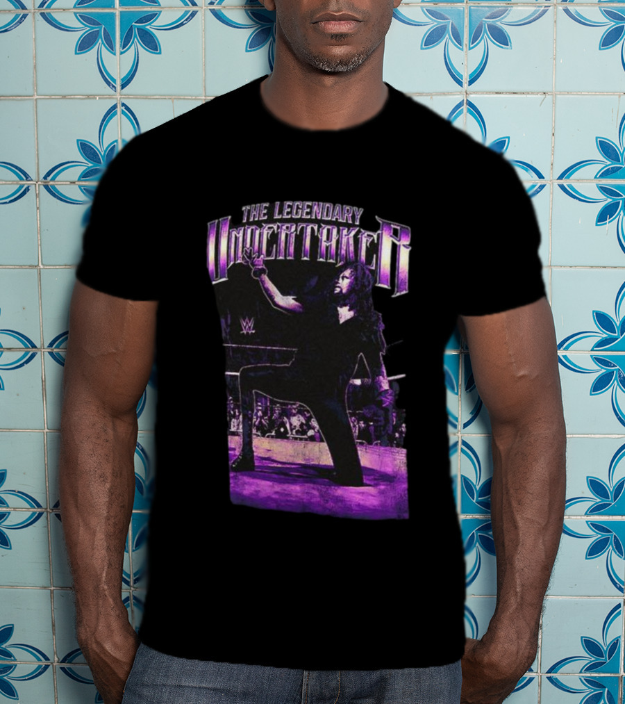 The Legendary Undertaker WWE 35 Years Kneeling Pose T-Shirt