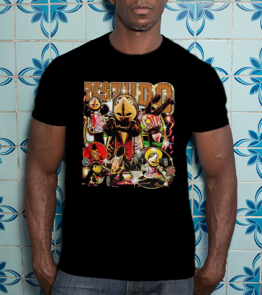 Testudo Maryland Terrapins Mascot Vintage Collage T-Shirt