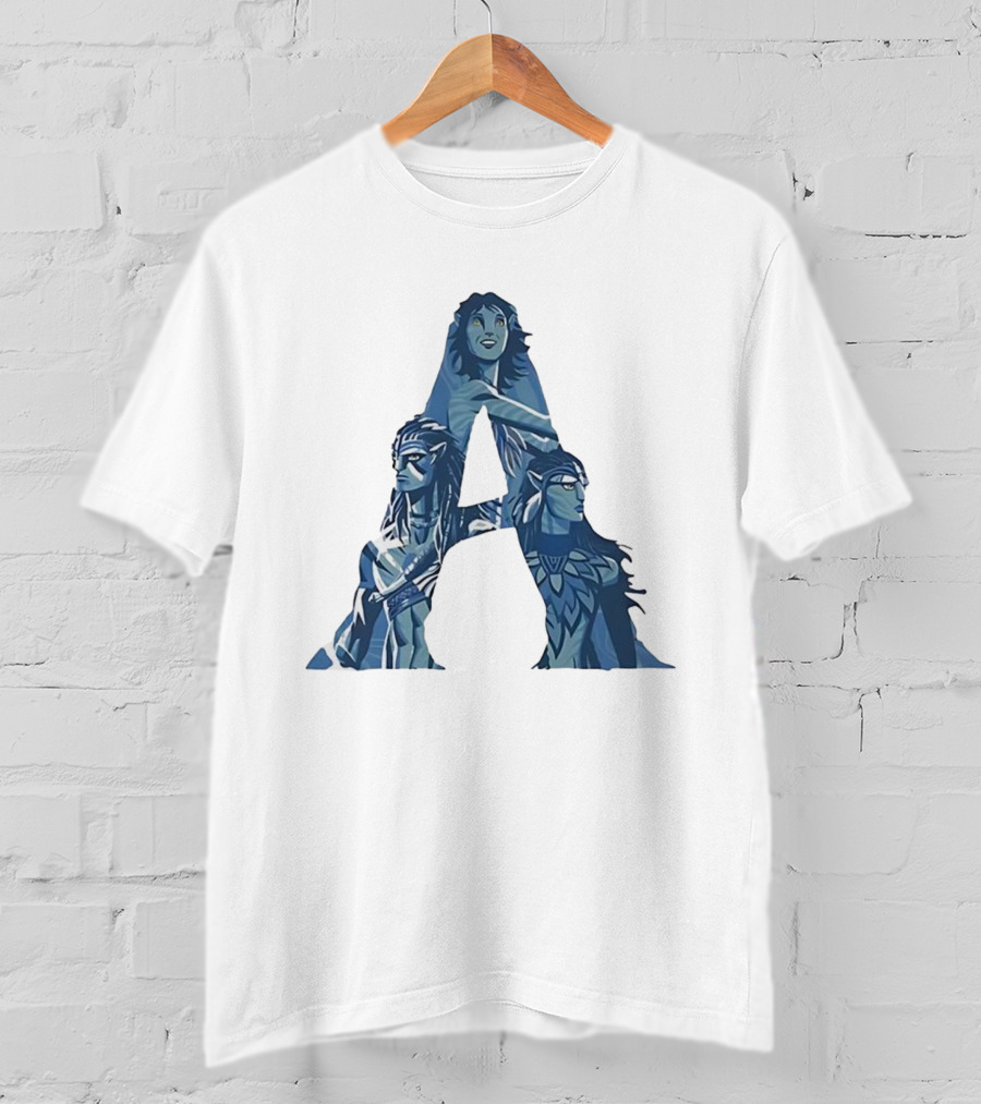 Avatar Character Collage Shaped As A T-Shirt