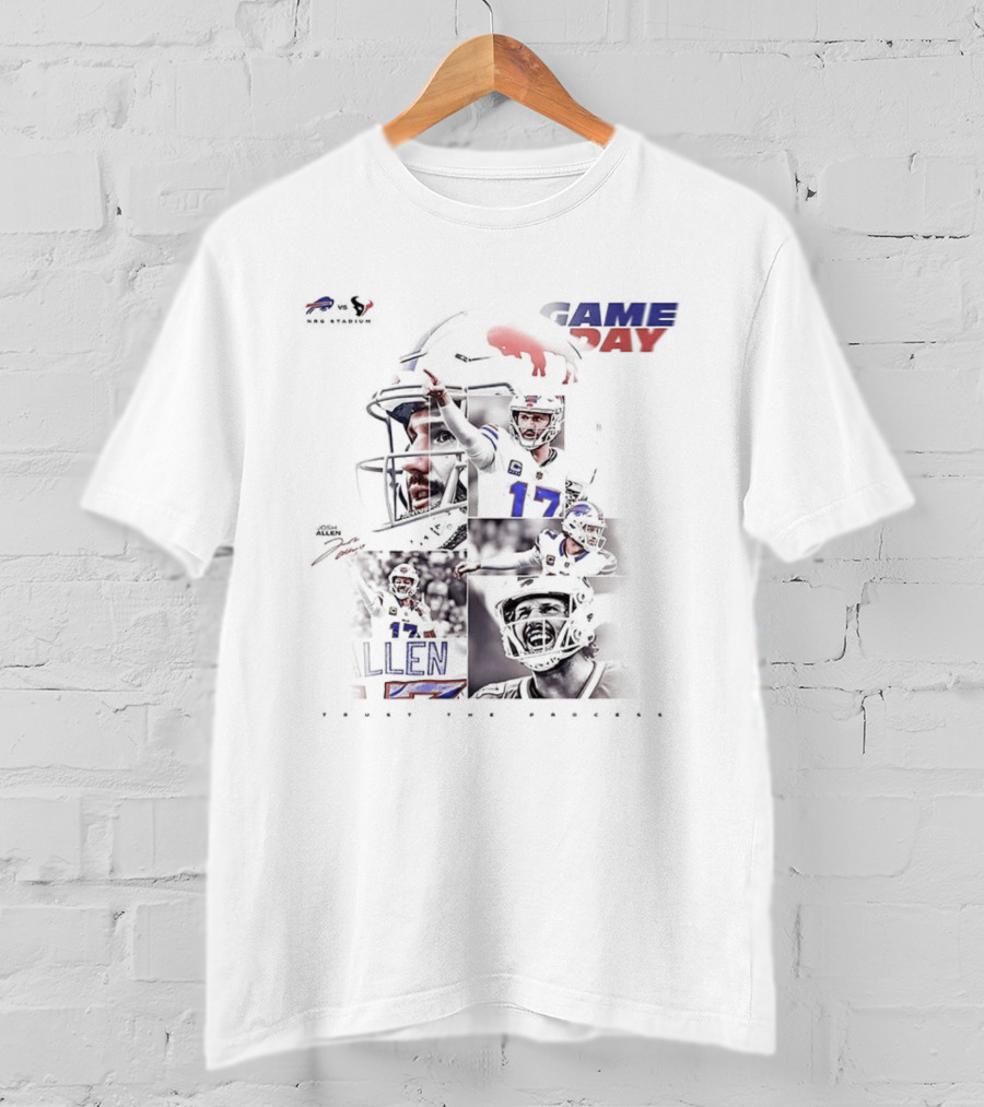 Buffalo Bills Game Day Josh Allen NFL Week 12 2025 Collage T-Shirt