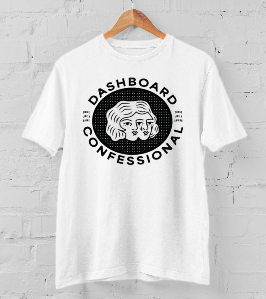 Dashboard Confessional Two-Faced Smile Like A Saint Curse Like A Sailor T-Shirt