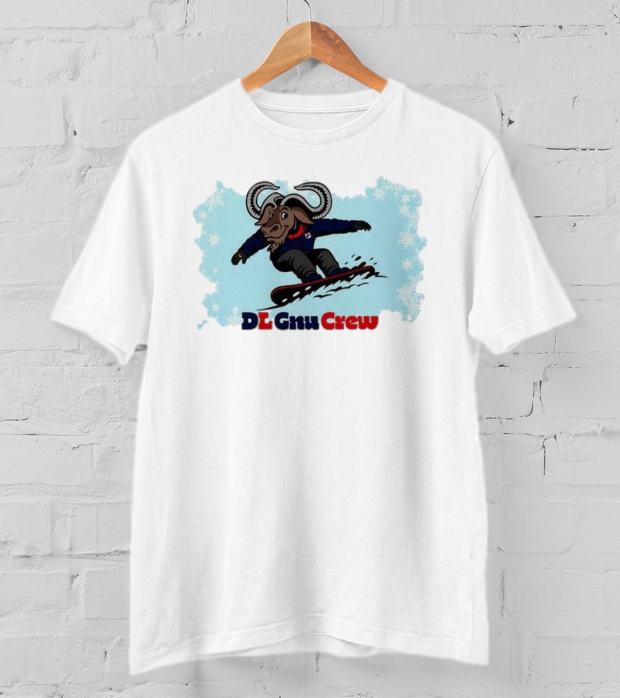 DL Gnu Crew Snowboarding Adventure T-Shirt
