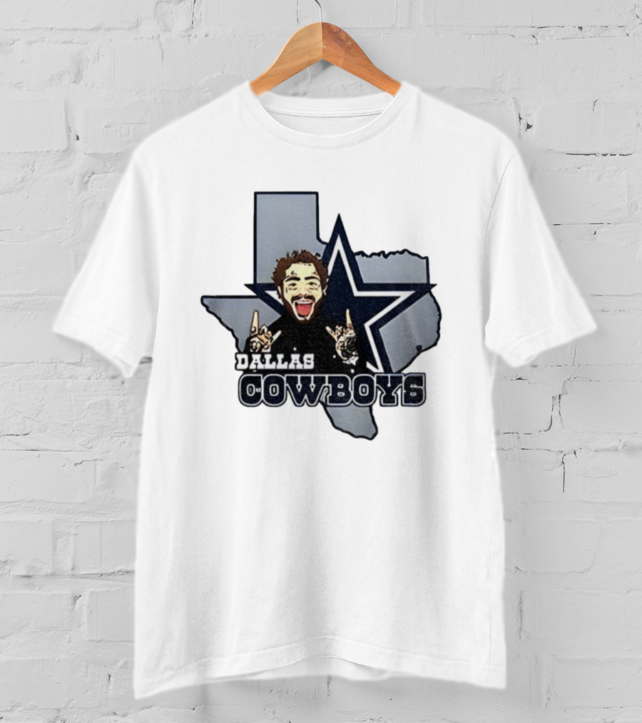 Post Malone Dallas Cowboys NFL Texas Thanksgiving Collaboration T-Shirt