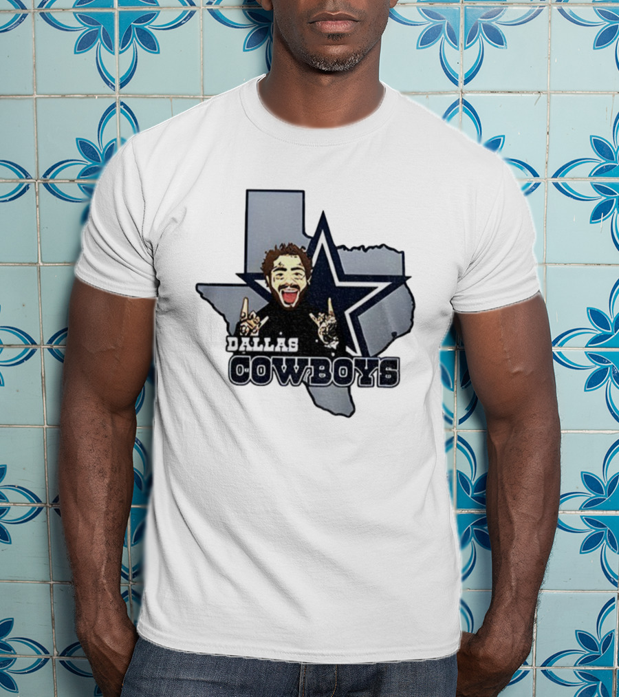 Post Malone Dallas Cowboys NFL Texas Thanksgiving Collaboration T-Shirt