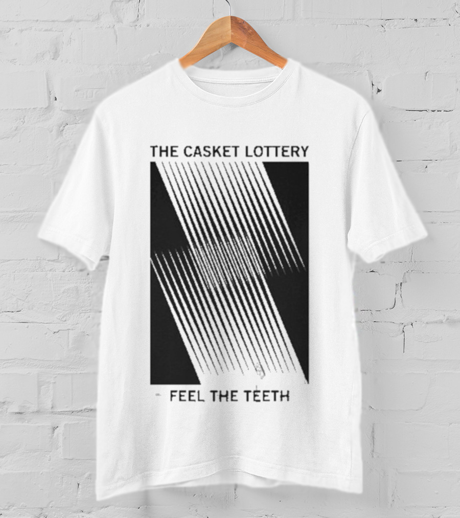 The Casket Lottery Feel The Teeth Tour Striped Graphic Tee T-Shirt