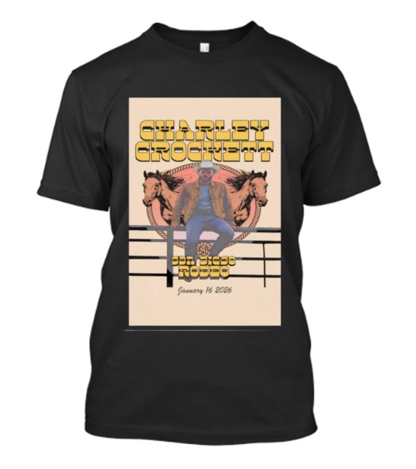 Charley Crockett San Diego Rodeo January 16 2026 T-Shirt