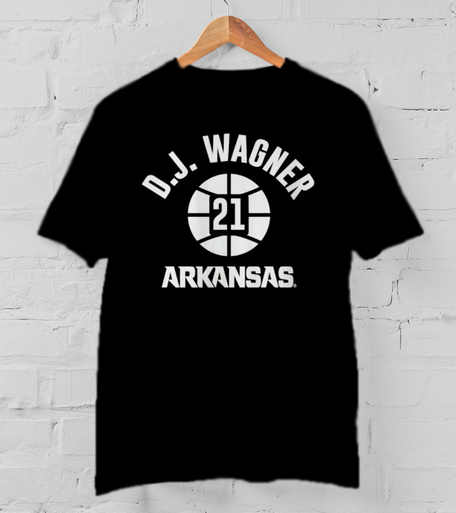 D.J. Wagner 21 Arkansas Basketball T-Shirt