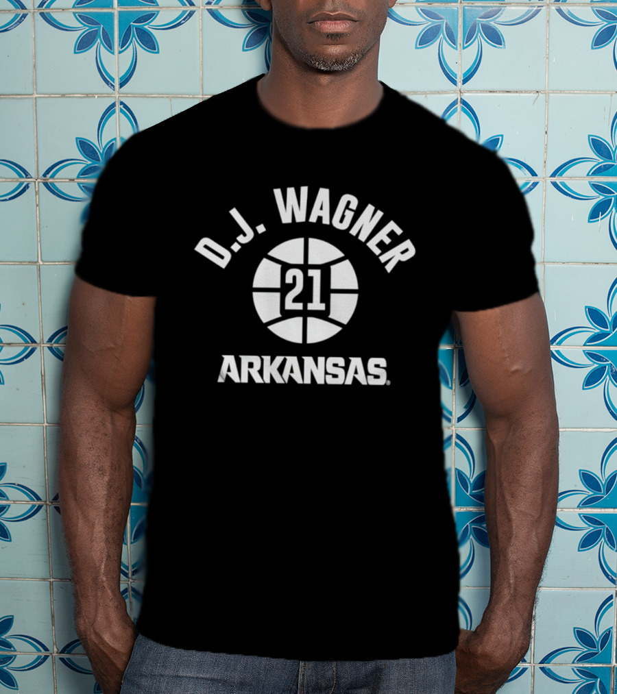 D.J. Wagner 21 Arkansas Basketball T-Shirt