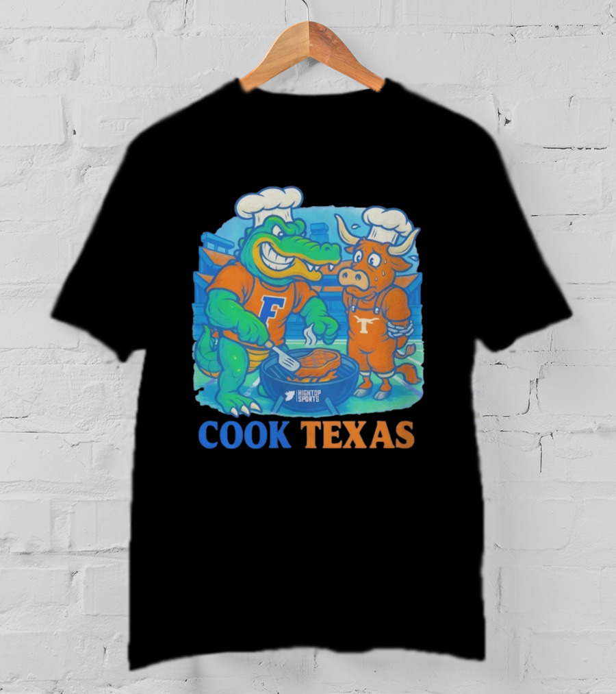 Florida Gators Cook Texas Longhorns Grilling Rivalry T-Shirt