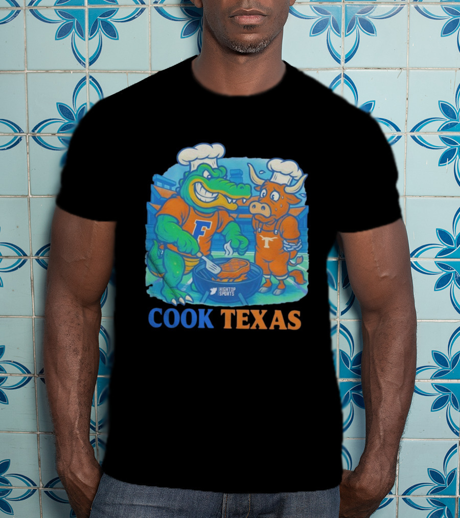 Florida Gators Cook Texas Longhorns Grilling Rivalry T-Shirt