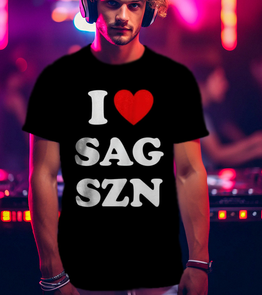 I Love Sagittarius Season Zodiac Enthusiast T-Shirt