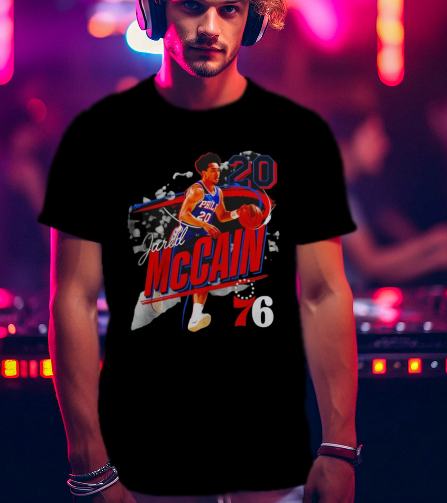 Jared McCain 20 Philadelphian Basketball Player 76ers T-Shirt