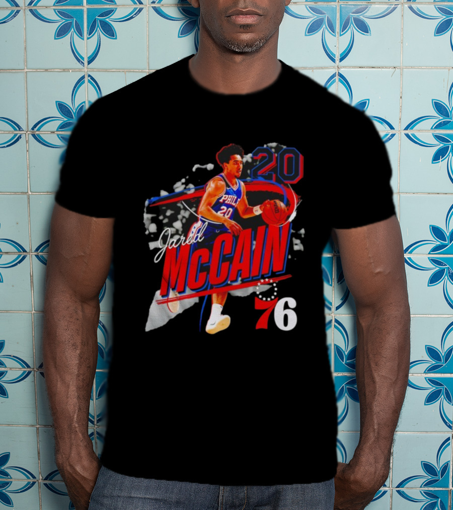 Jared McCain 20 Philadelphian Basketball Player 76ers T-Shirt