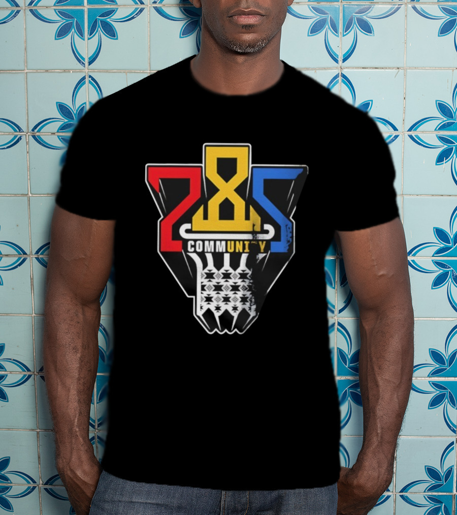 Community 28S Kansas Jayhawks Basketball T-Shirt