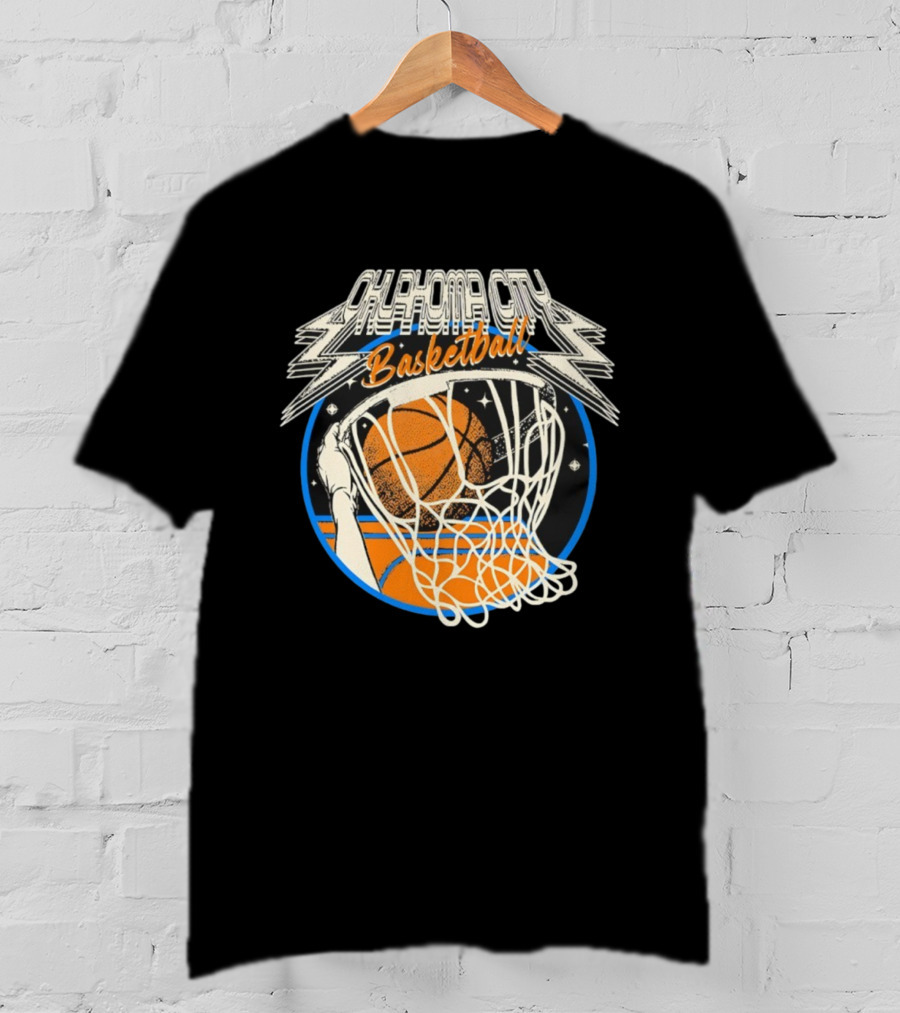 Oklahoma City Basketball Vintage Slam Dunk Style T-Shirt
