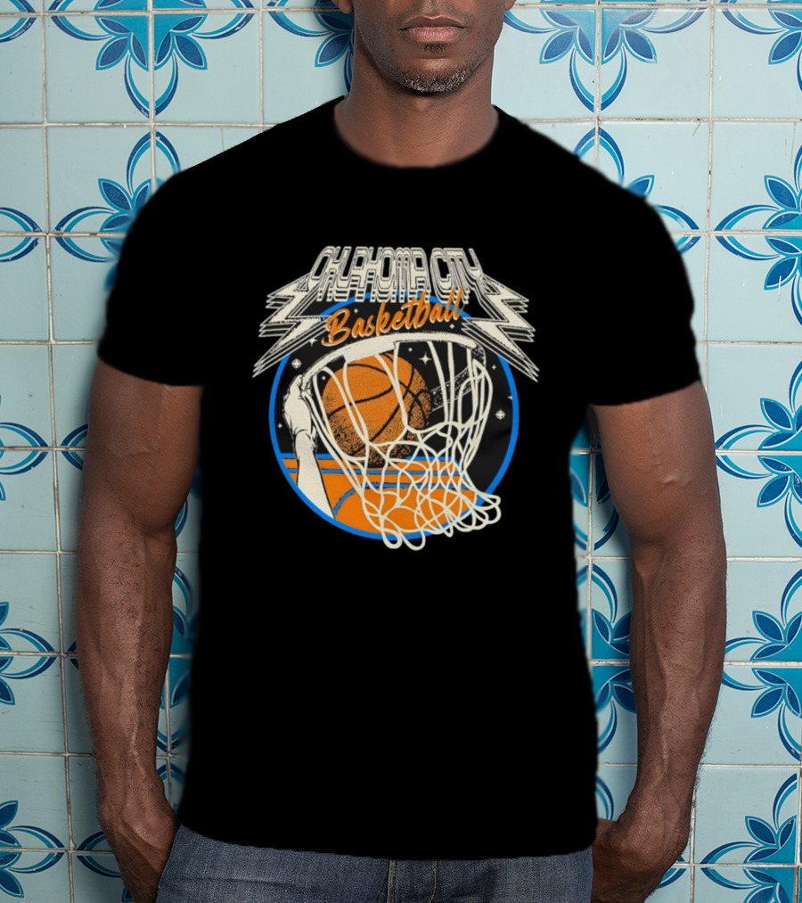 Oklahoma City Basketball Vintage Slam Dunk Style T-Shirt