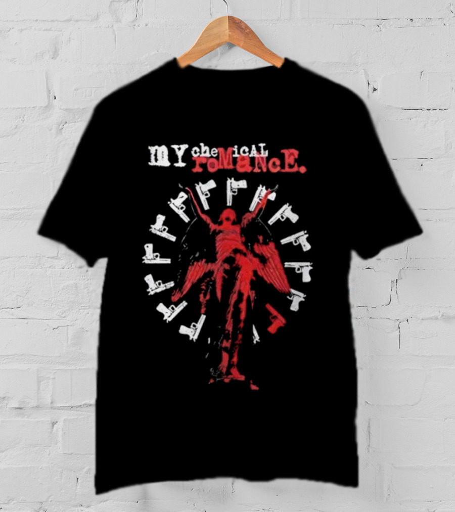 My Chemical Romance The Black Parade Skeleton Soldier Burst Design T-Shirt