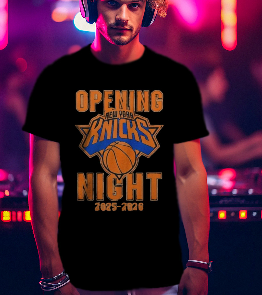 New York Knicks Opening Night 2025-2026 Season Basketball Event T-Shirt