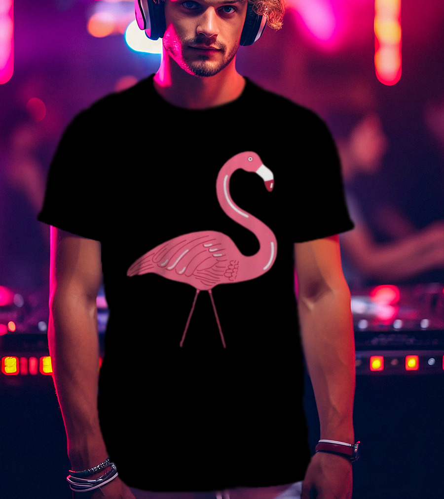 Plastic Flamingo Pink Retro Lawn Ornament T-Shirt