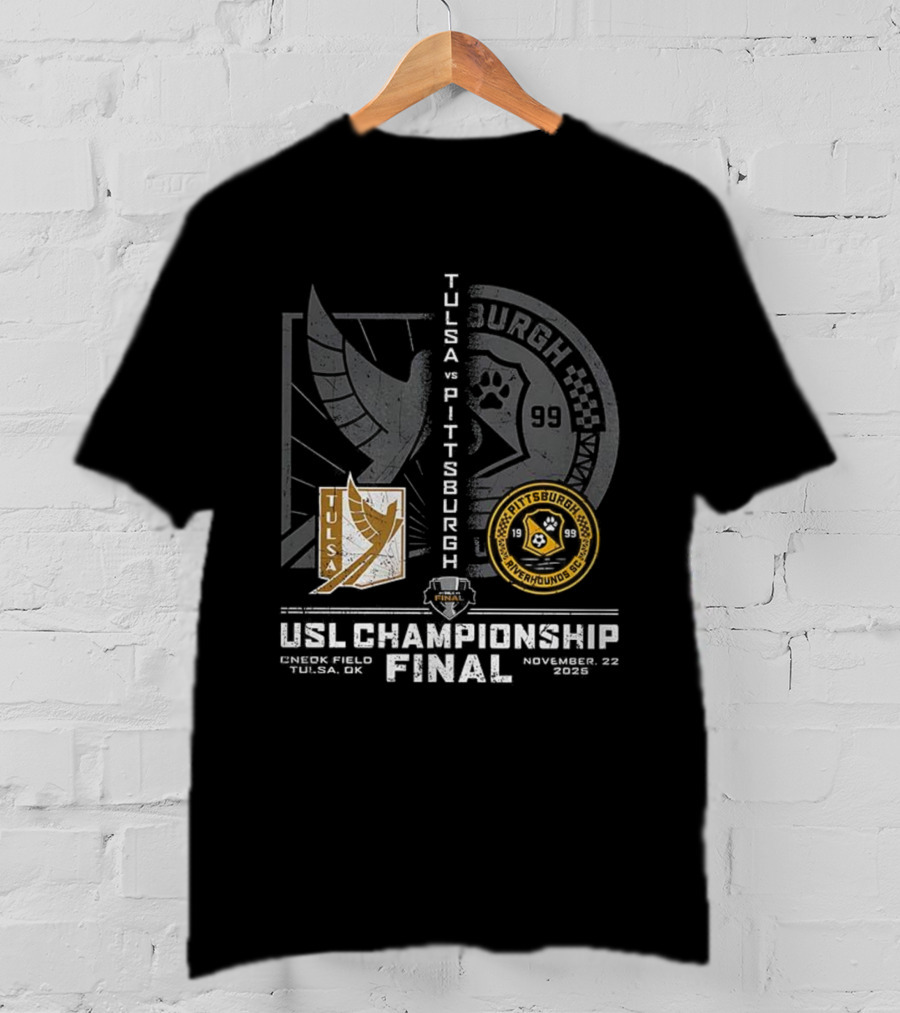 Tulsa Vs Pittsburgh USL Championship Final 2025 T-Shirt