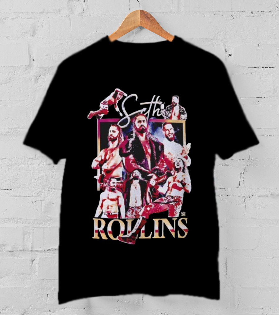 Seth Rollins WWE Superstar Collage T-Shirt